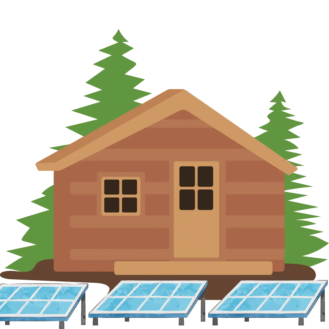 Aurinkopaneeli mökille.